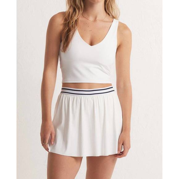 NEW Z SUPPLY v-neck longline tank in white - Picture 1 of 1